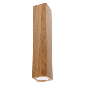 Lampa natynkowa Keke 30 cm drewniana brązowa 52599 Lampa natynkowa Keke 30 cm drewniana brązowa 52599