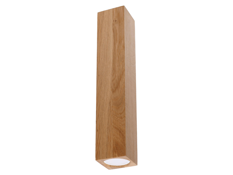 Lampa natynkowa Keke 30 cm drewniana brązowa 52599