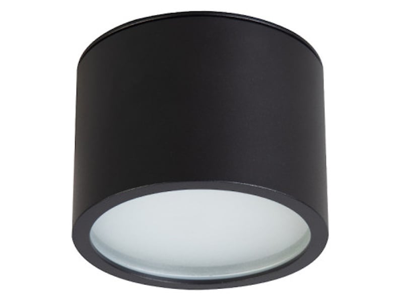 Lampa natynkowa Kendal 8,2 cm metalowa czarna 665954