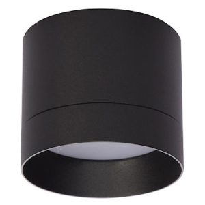 Lampa natynkowa Kendal 8,2 cm metalowa czarna 666564 Lampa natynkowa Kendal 8,2 cm metalowa czarna 666564