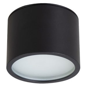 Lampa natynkowa Kendal 8,2 cm metalowa czarna 665948 Lampa natynkowa Kendal 8,2 cm metalowa czarna 665948