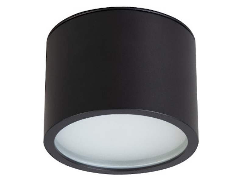 Lampa natynkowa Kendal 8,2 cm metalowa czarna 665948