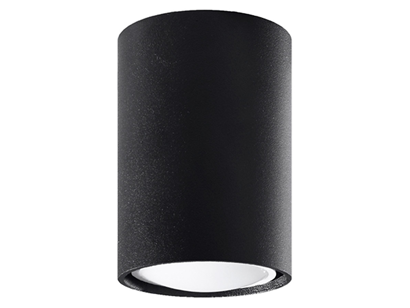 Lampa natynkowa Lagos 10 cm stalowa czarna 52568