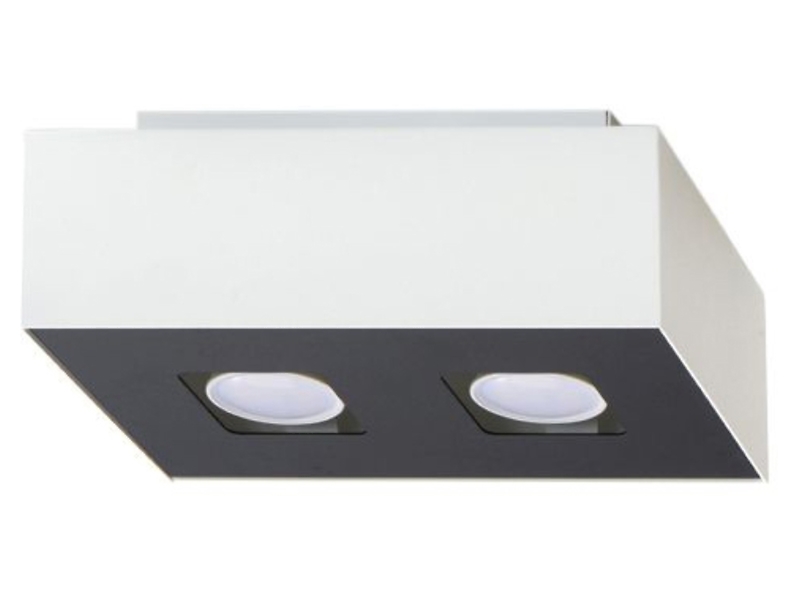 Lampa natynkowa Mono 2-punktowa stalowa biała 73886