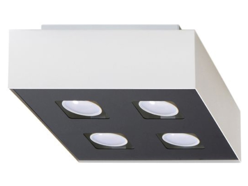 Lampa natynkowa Mono 4-punktowa stalowa biała 73887