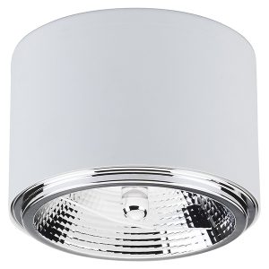Lampa natynkowa Moris metalowa biała 57195 Lampa natynkowa Moris metalowa biała 57195