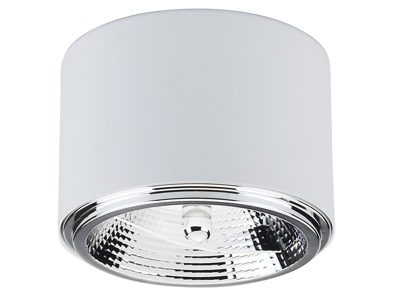 Lampa natynkowa Moris metalowa biała 57195