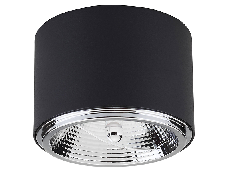 Lampa natynkowa Moris metalowa czarna 57196