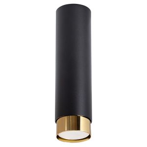 Lampa natynkowa Nero stalowa 22,5 cm czarno-złota 439095