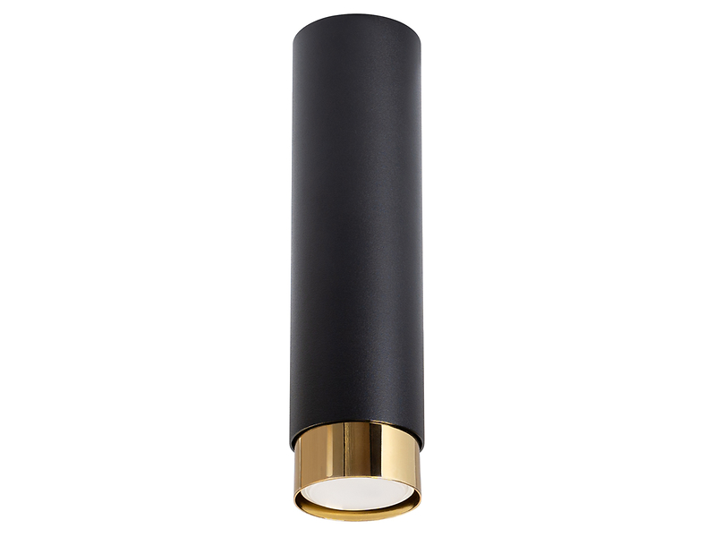 Lampa natynkowa Nero stalowa 22,5 cm czarno-złota 439095