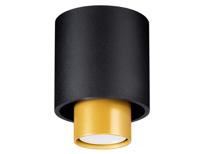 Lampa natynkowa Nesi stalowa czarno-złota 52558