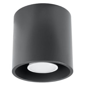 Lampa natynkowa Orbis aluminiowa szara 73889