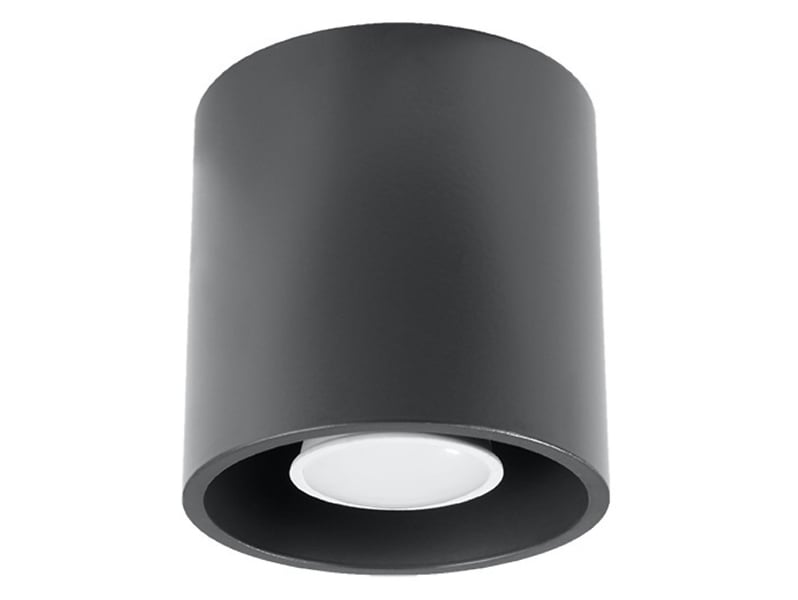 Lampa natynkowa Orbis aluminiowa szara 73889