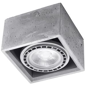 Lampa natynkowa Quatro 1 betonowa szara 52514 Lampa natynkowa Quatro 1 betonowa szara 52514