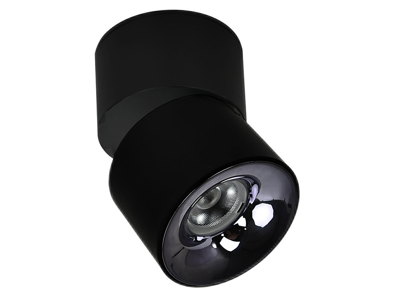 Lampa natynkowa ruchoma Brema LED metalowa czarna 713555