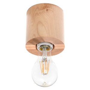 Lampa natynkowa Salgado drewniana beżowa 52482 Lampa natynkowa Salgado drewniana beżowa 52482