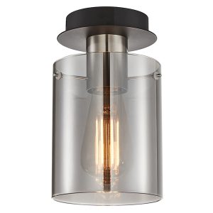Lampa natynkowa Sardo stalowa srebrna 188676 Lampa natynkowa Sardo stalowa srebrna 188676
