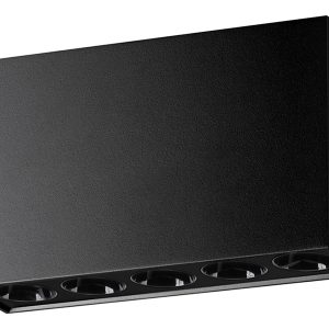 Lampa natynkowa Sole LED 5-punktowa aluminiowa czarna 348314 Lampa natynkowa Sole LED 5-punktowa aluminiowa czarna 348314