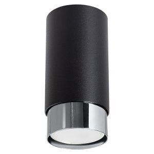 Lampa natynkowa stalowa 12,5 cm czarna 439092 Lampa natynkowa stalowa 12,5 cm czarna 439092