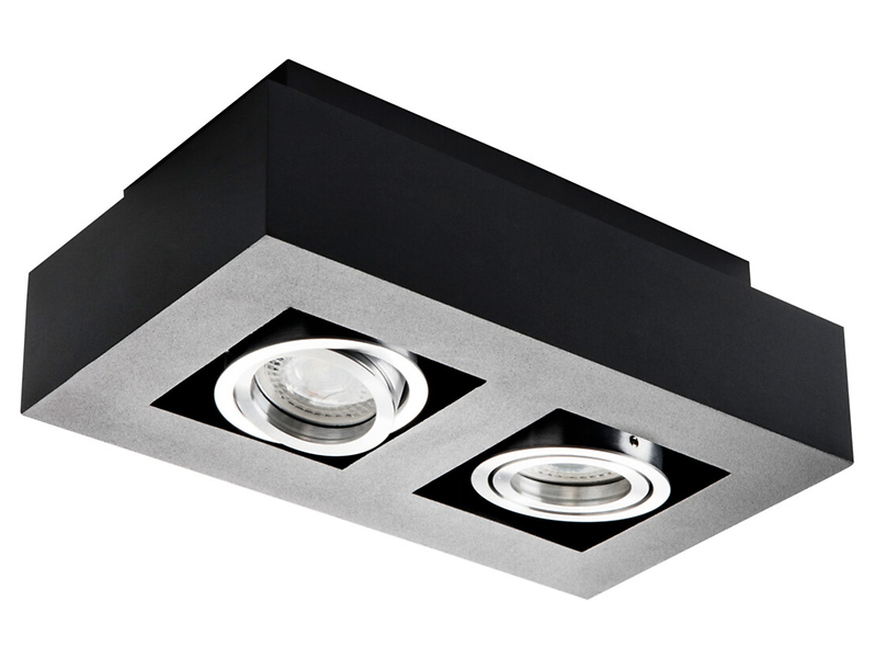 Lampa natynkowa Stobi 2-punktowa aluminiowa 25,3 cm czarna 56006