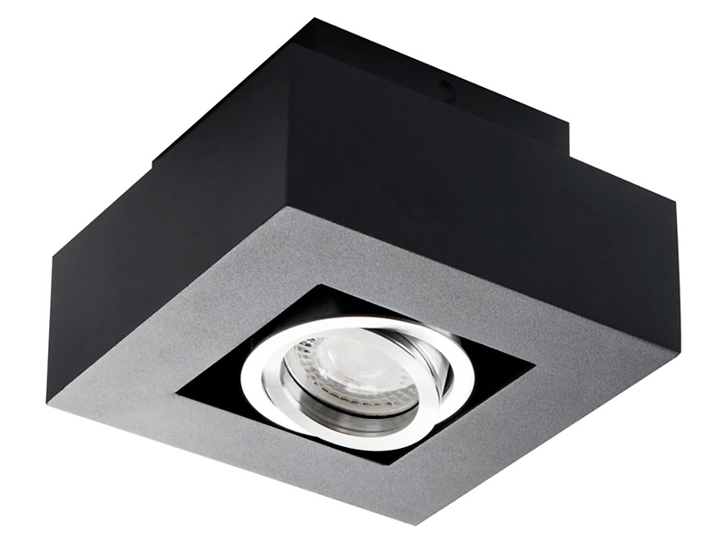 Lampa natynkowa Stobi aluminiowa 14,3 cm czarna 56004