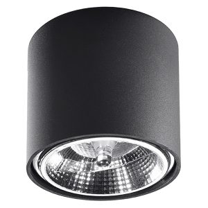 Lampa natynkowa Tiube aluminiowa czarna 52496 Lampa natynkowa Tiube aluminiowa czarna 52496