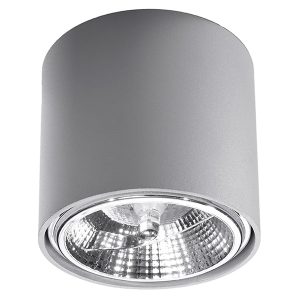 Lampa natynkowa Tiube aluminiowa szara 52495 Lampa natynkowa Tiube aluminiowa szara 52495