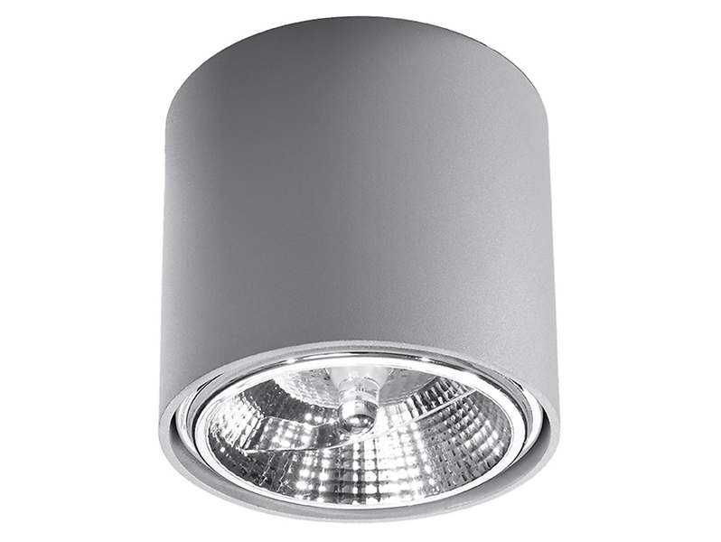 Lampa natynkowa Tiube aluminiowa szara 52495
