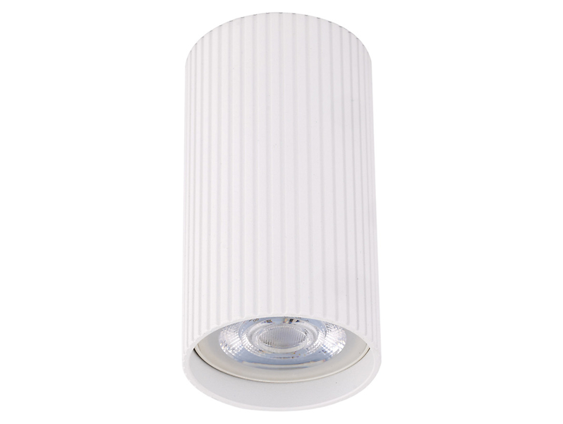 Lampa natynkowa Tune 10 cm metalowa biała 293893