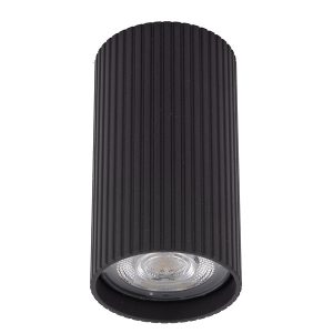 Lampa natynkowa Tune 10 cm metalowa czarna 293892 Lampa natynkowa Tune 10 cm metalowa czarna 293892