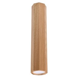 Lampa natynkowa Zeke 30 cm drewniana brązowa 52592 Lampa natynkowa Zeke 30 cm drewniana brązowa 52592