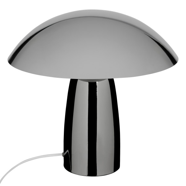 Lampa nocna grzybek OMIA, srebrna, wys. 34 cm 931943