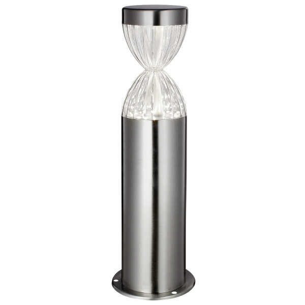 Lampa ogrodowa ADRIA wys:36 cm srebrna satynowana LED 1x6W 420lm IP44 Polux 921427