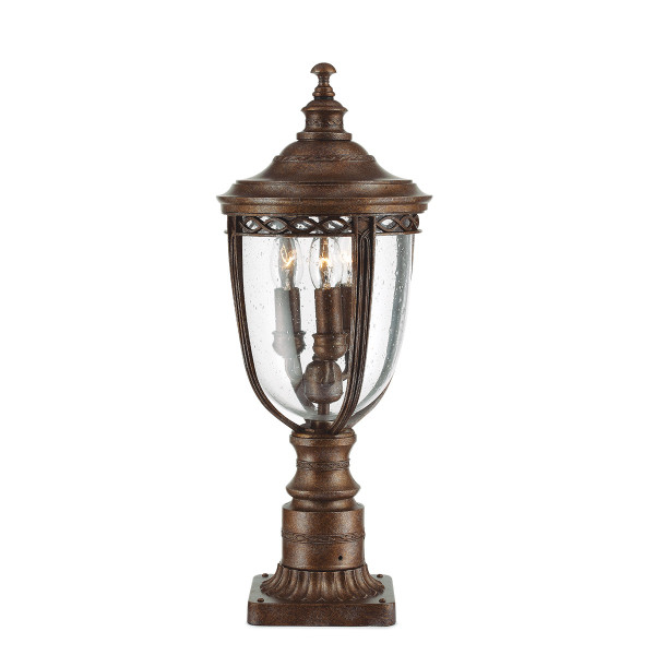Lampa ogrodowa brąz English Bridle wys:55,3 cm 3xE14x60W IP44 Feiss 921485