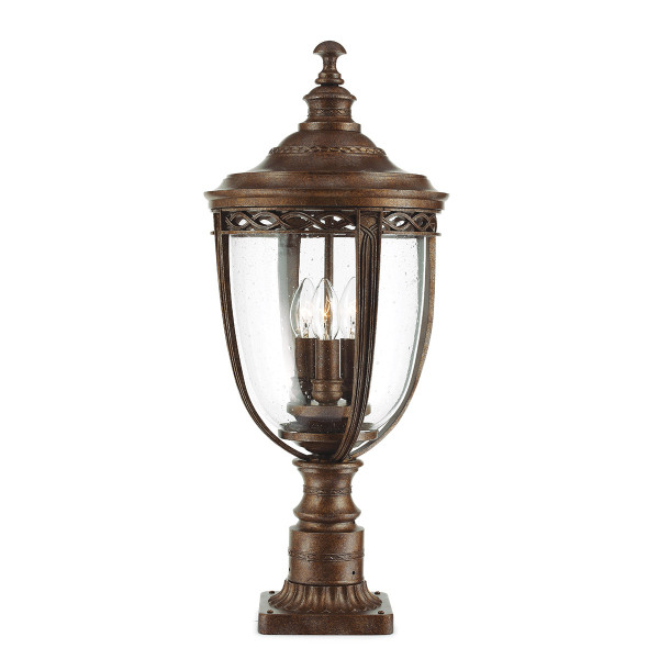 Lampa ogrodowa brąz English Bridle wys:63,8 cm 3xE14x60W IP44 Feiss 921524