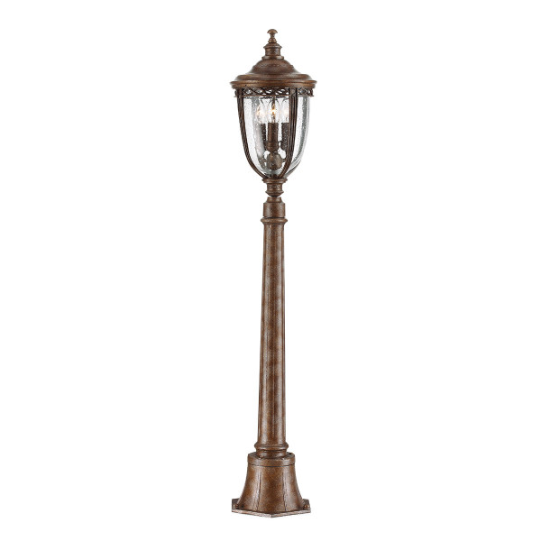 Lampa ogrodowa brązowa English Bridle wys:118 cm 3xE14x60W IP44 Feiss 921557