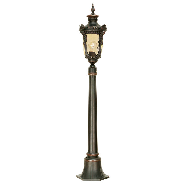 Lampa ogrodowa brązowa Philadelphia wys:116,5 cm 1xE27x60W IP44 Elstead 921597