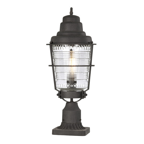 Lampa ogrodowa cynk Chance Harbor wys:55,4 cm 1xE27x60W IP44 Quintiesse 843916