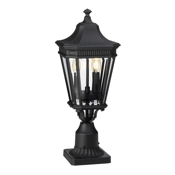Lampa ogrodowa czarna Cotswold Lane wys:54,4 cm 2xE14x60W IP44 Feiss 921698