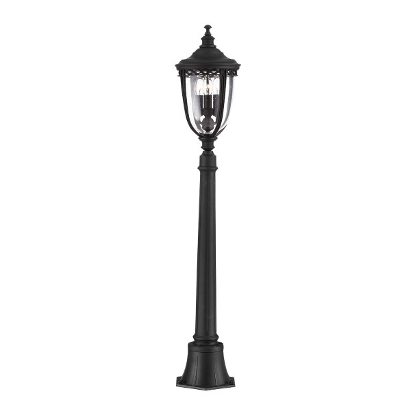 Lampa ogrodowa czarna English Bridle wys:118 cm 3xE14x60W IP44 Feiss 921616
