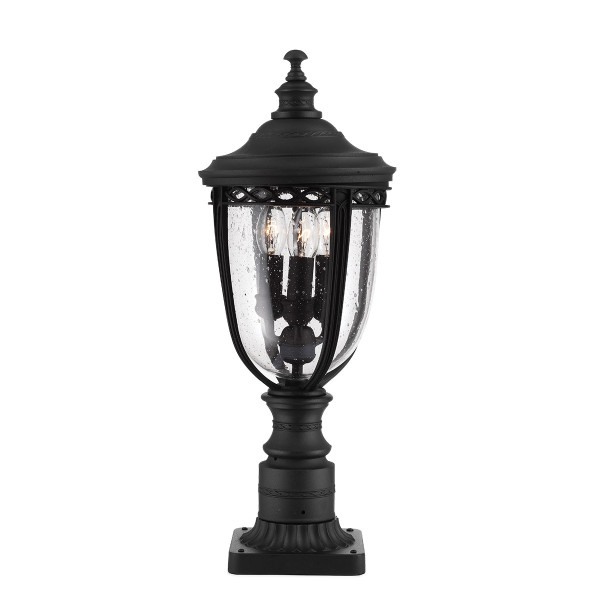 Lampa ogrodowa czarna English Bridle wys:55,3 cm 3xE14x60W IP44 Feiss 921503