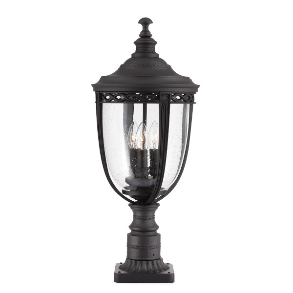 Lampa ogrodowa czarna English Bridle wys:63,8 cm 3xE14x60W IP44 Feiss 921569