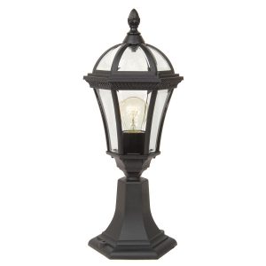 Lampa ogrodowa czarna Ledbury wys:47,5 cm 1xE27x60W IP44 Garden Zone 921493