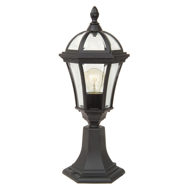 Lampa ogrodowa czarna Ledbury wys:47,5 cm 1xE27x60W IP44 Garden Zone 921493