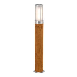Lampa ogrodowa drewno tekowe Hornsea wys:70 cm 1xE27x40W IP55 Elstead 921462