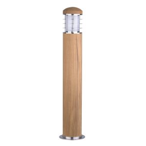 Lampa ogrodowa drewno tekowe Poole wys:67 cm 1xE27x40W IP55 Garden Zone 921461