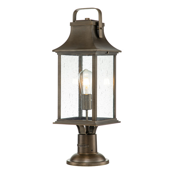 Lampa ogrodowa Grant oksydowany brąz 1xE27x60W IP44 Quintiesse 1070439