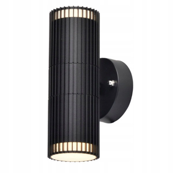 Lampa Ogrodowa Kinkiet Czarna Wisząca Podwójny Góra Dół Estilo IP44 GU10 1046296