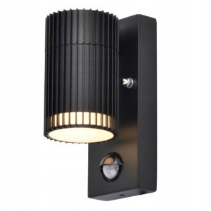 Lampa Ogrodowa Kinkiet z Czujnikiem Ruchu AXIS PIR Estilo IP44 GU10 Czarna 1046297 Lampa Ogrodowa Kinkiet z Czujnikiem Ruchu AXIS PIR Estilo IP44 GU10 Czarna 1046297
