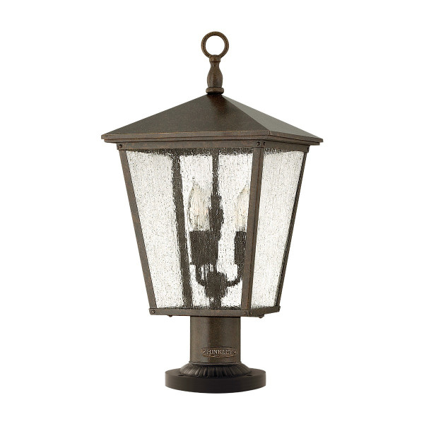 Lampa ogrodowa królewski brąz Trellis wys:58,4 cm 3xE14x60W IP44 Hinkley 921610